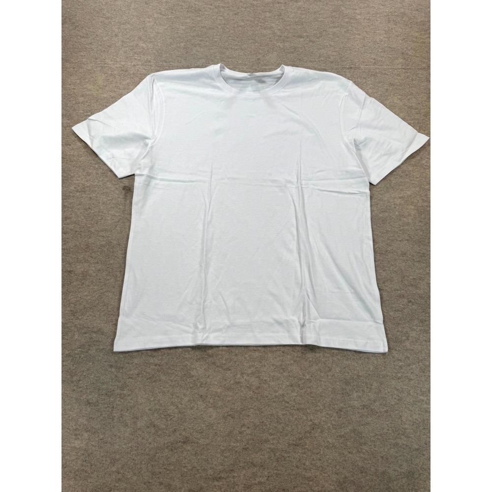 Noize Basics T Shirt Mens XL White Cotton Preppy Short Sleeve Crew Neck Pullover